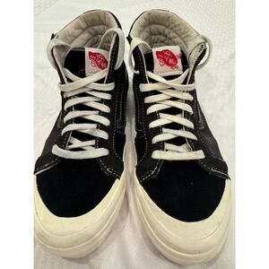 Vans Sk8-Hi Originals Women 6.5 Black White Good High Top Skate Sneakers